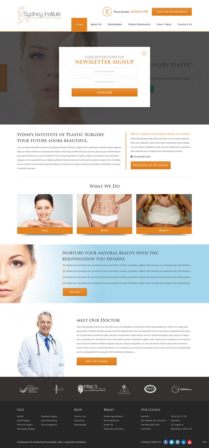 Web Design by pb for Dr Turner | Design #9417382