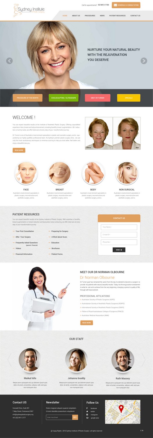 Web Design by pb for Dr Turner | Design #9417384