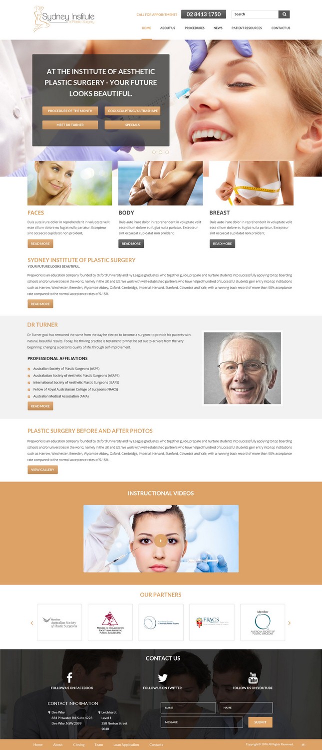 Web Design by pb for Dr Turner | Design #9417411