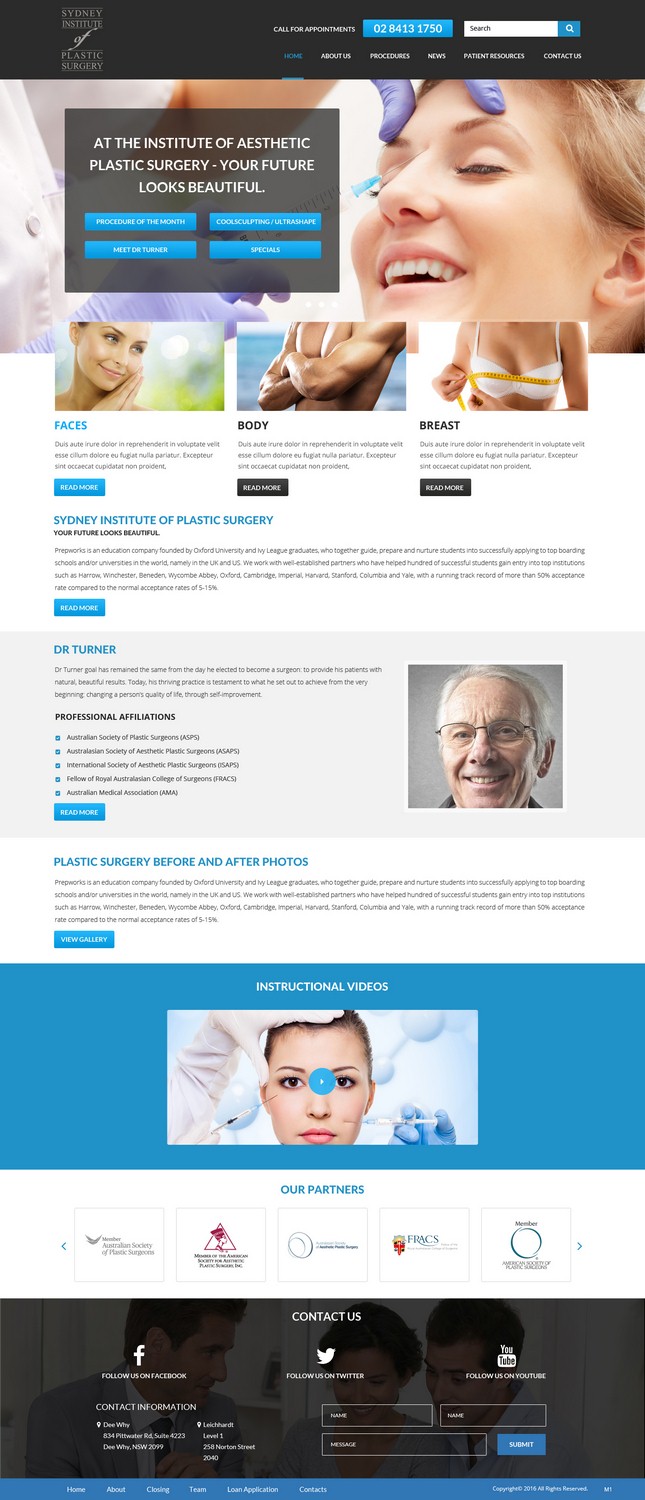 Web Design by pb for Dr Turner | Design #9417412