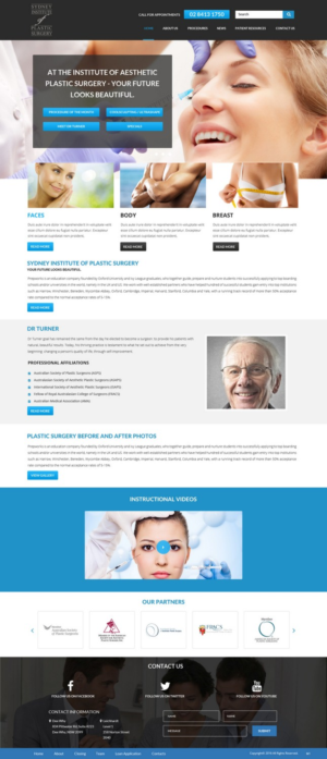 Web Design by pb for Dr Turner | Design: #9417412