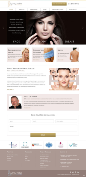 Web Design by pb for Dr Turner | Design: #9438399