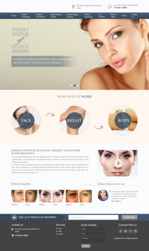 Web Design by Designtraffix for Dr Turner | Design: #9412015