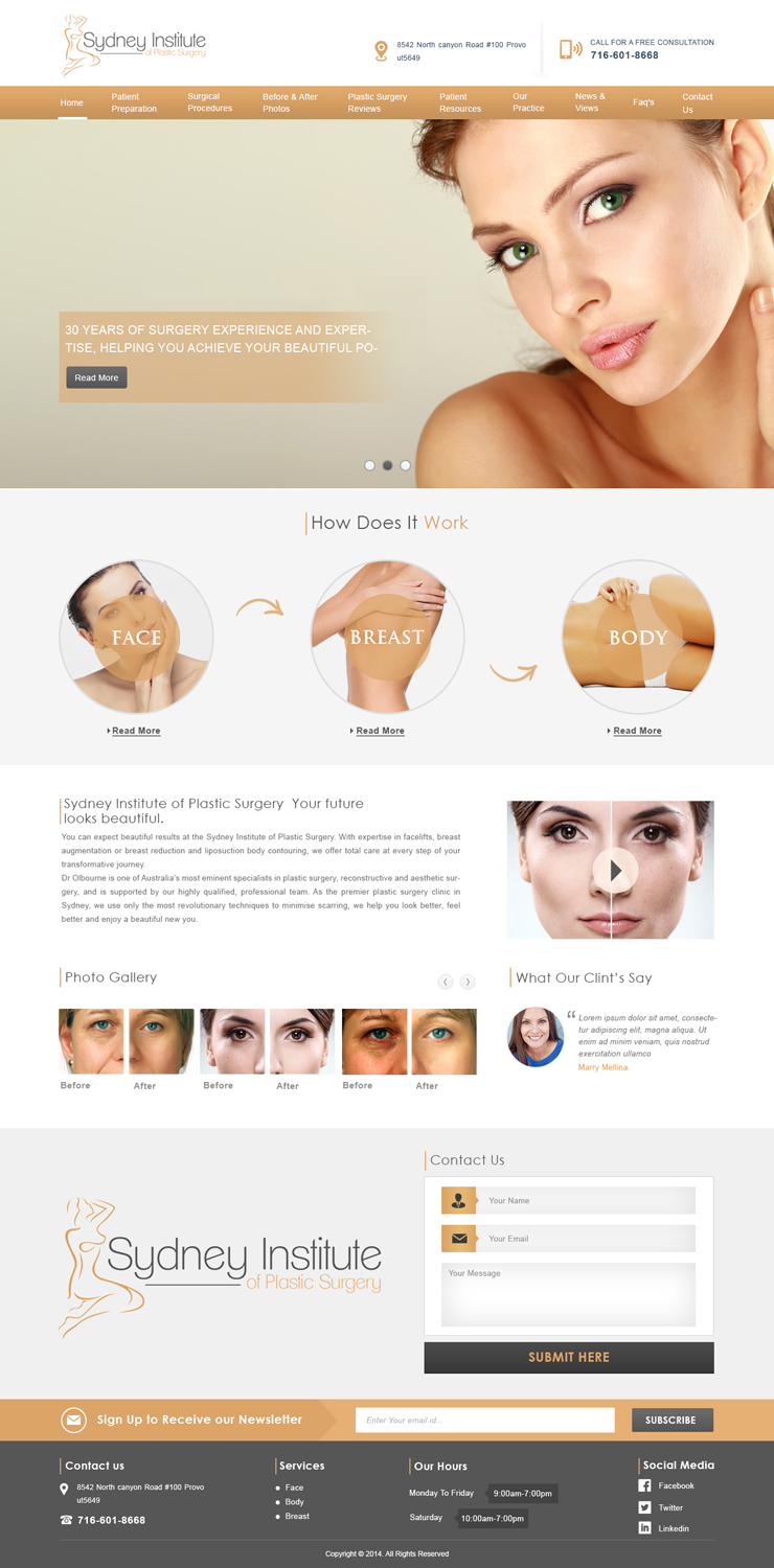 Web Design by Designtraffix for Dr Turner | Design #9423468