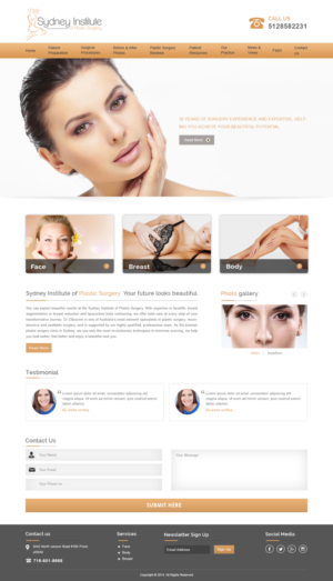 Web Design by Designtraffix for Dr Turner | Design: #9425139