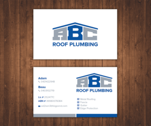 Visitenkarten-Design von Stylez Designz für ABC roof plumbing | Design: #9438690