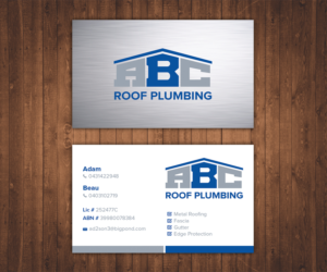 Visitenkarten-Design von Stylez Designz für ABC roof plumbing | Design: #9438692