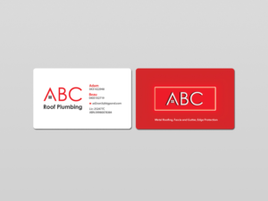 Design de Carte de Visite par Creations Box 2015 pour ABC roof plumbing | Design : #9405163