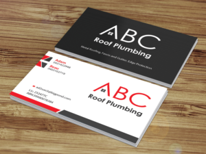 Design de Carte de Visite par Creations Box 2015 pour ABC roof plumbing | Design : #9405169