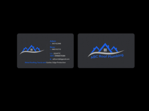 Design de Carte de Visite par Creations Box 2015 pour ABC roof plumbing | Design : #9405174