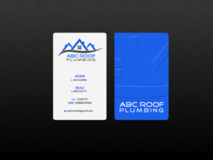 Design de Carte de Visite par Creations Box 2015 pour ABC roof plumbing | Design : #9405181