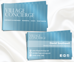 Business Card Design by elveneclipse for Village Concierge Pty Llimited | Design: #9405640