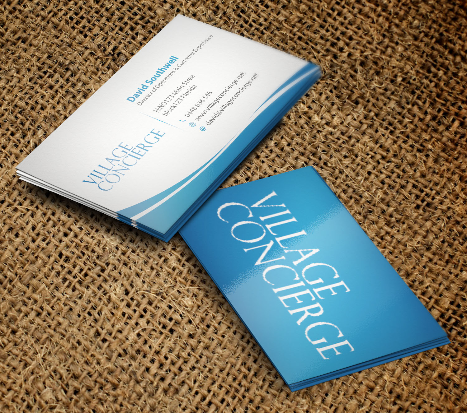 Business Card Design by PD Studios for Village Concierge Pty Llimited | Design #9396758