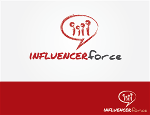 influencerforce - change the conversation | Logo Design by jaime.sp