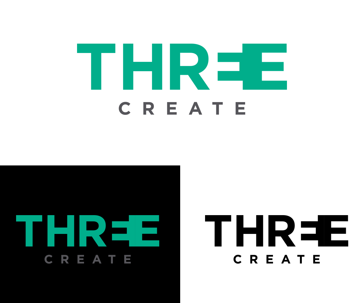 Logo Design by RyanGrice for Three Create | Design #9406504