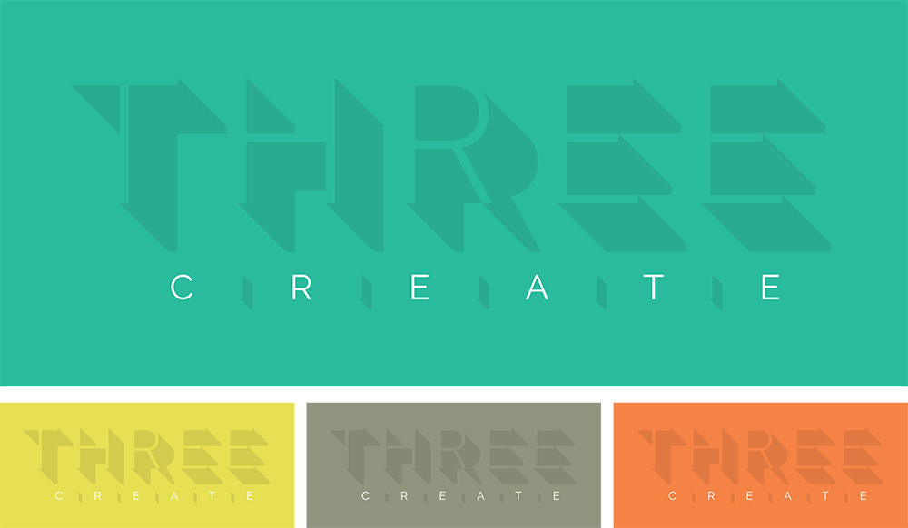 Logo Design by pixil_man for Three Create | Design #9468394