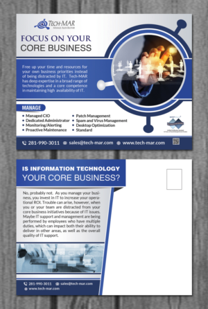 Postcard Design by creative.bugs for TECH-MAR ENTERPRISES LLC | Design: #9415065