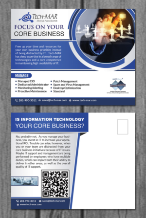 Postcard Design by creative.bugs for TECH-MAR ENTERPRISES LLC | Design: #9777476