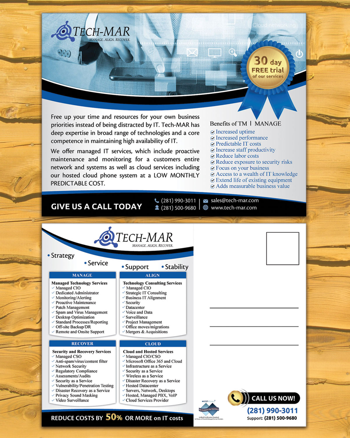 Postkarten-Design von mehandzic.j für TECH-MAR ENTERPRISES LLC | Design #9488634