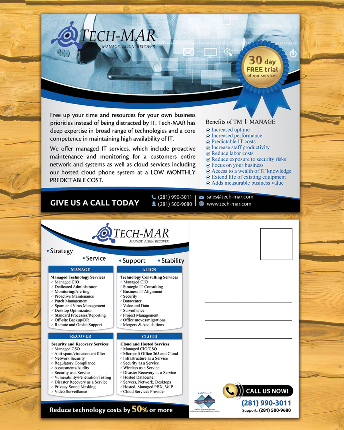 Diseño de Postal por mehandzic.j para TECH-MAR ENTERPRISES LLC | Diseño #9499438