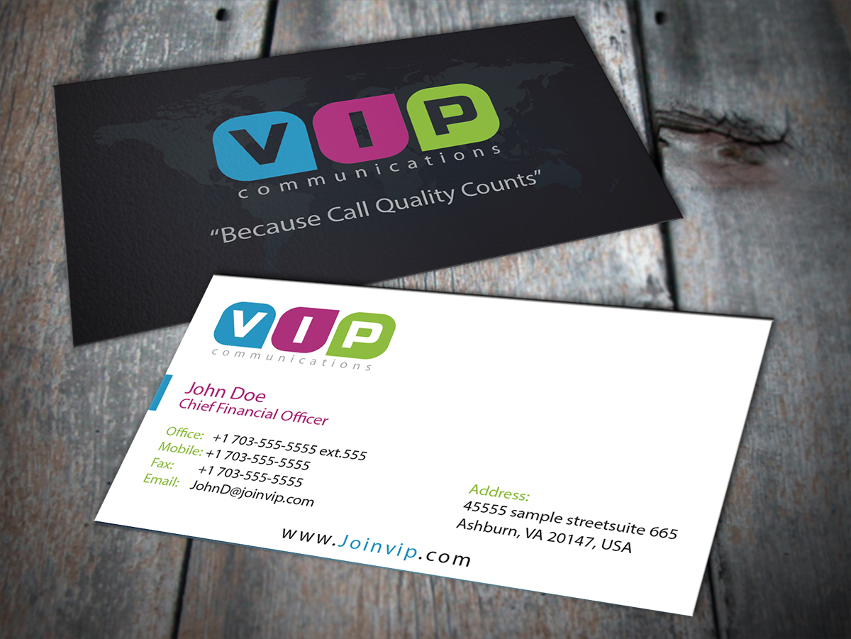 Business Card Design by MT for VIP Communiations | Design #2107054
