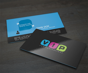 Business Card Design by Christina Smith for VIP Communiations | Design: #2141302