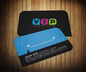 Business Card Design by Christina Smith for VIP Communiations | Design: #2141452