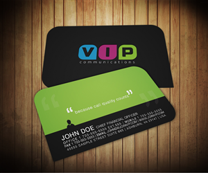 Business Card Design by Christina Smith for VIP Communiations | Design: #2141453