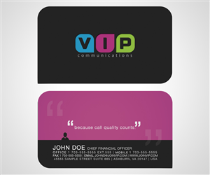 Business Card Design by Christina Smith for VIP Communiations | Design: #2141494