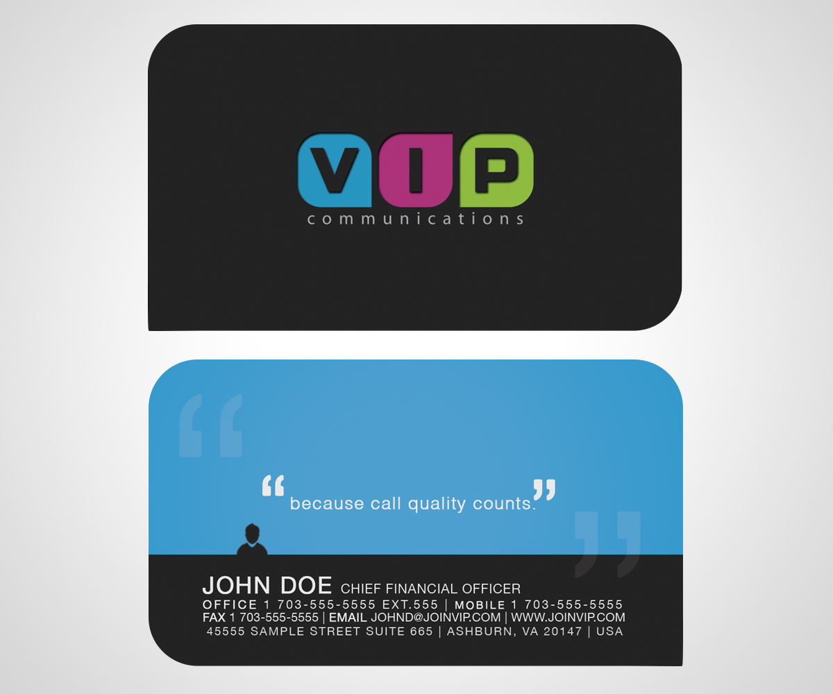 Business Card Design by Christina Smith for VIP Communiations | Design #2141511