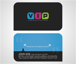 Business Card Design by Christina Smith for VIP Communiations | Design: #2141511