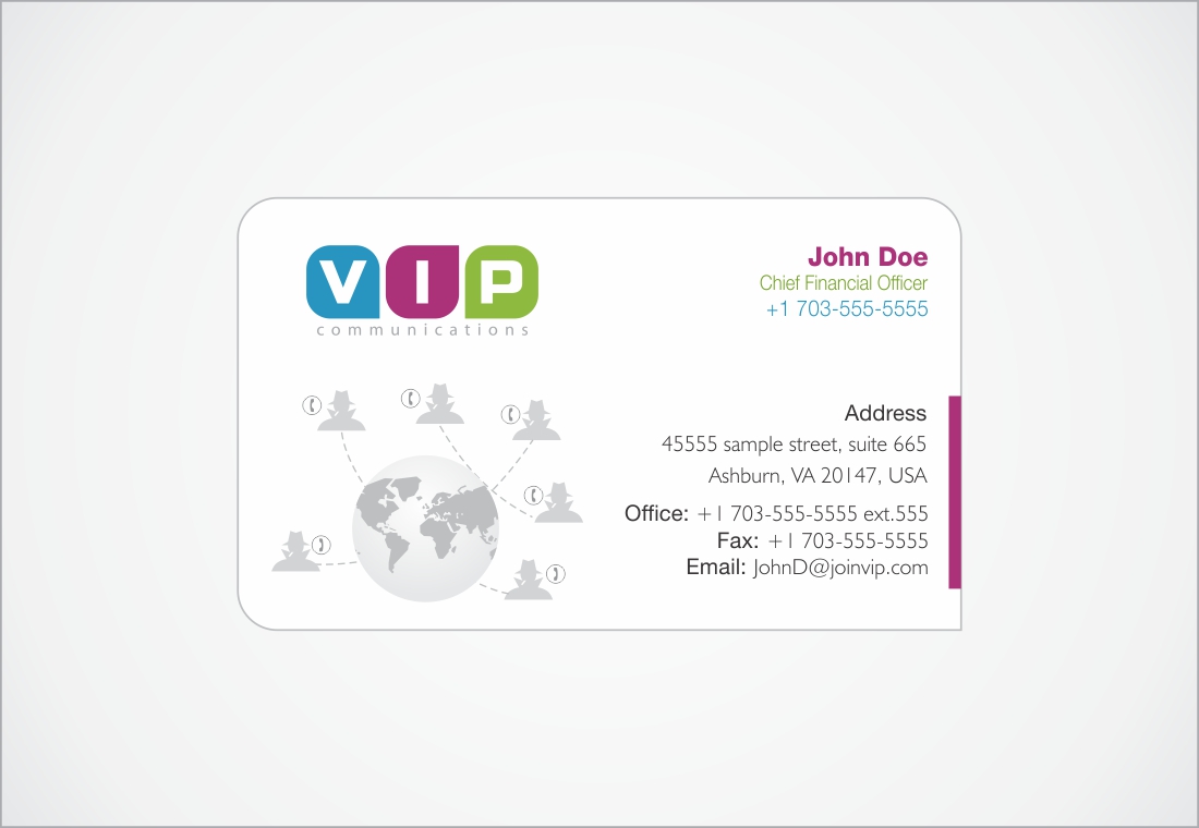 Business Card Design by TurtleDesign for VIP Communiations | Design #2125669