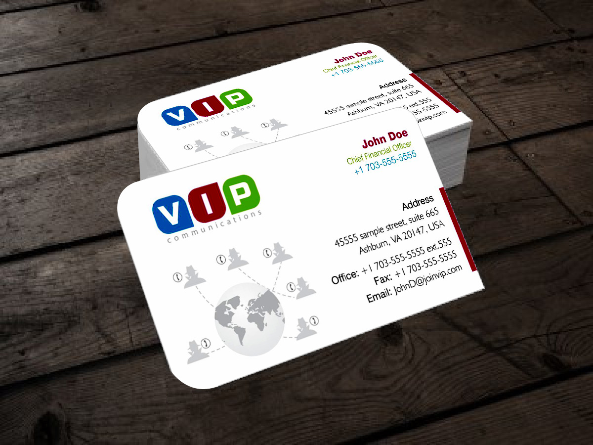 Business Card Design by TurtleDesign for VIP Communiations | Design #2125670