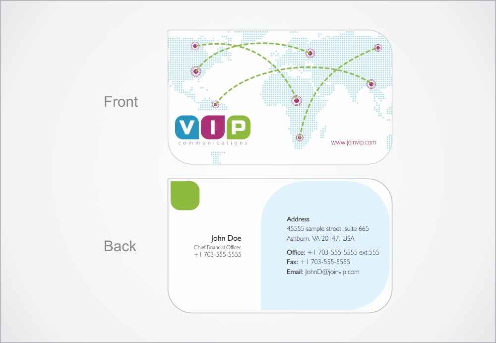 Business Card Design by TurtleDesign for VIP Communiations | Design #2125673