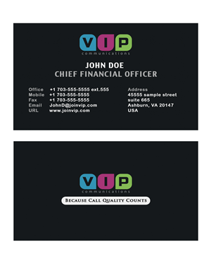 Business Card Design by RST Designs for VIP Communiations | Design #2106495