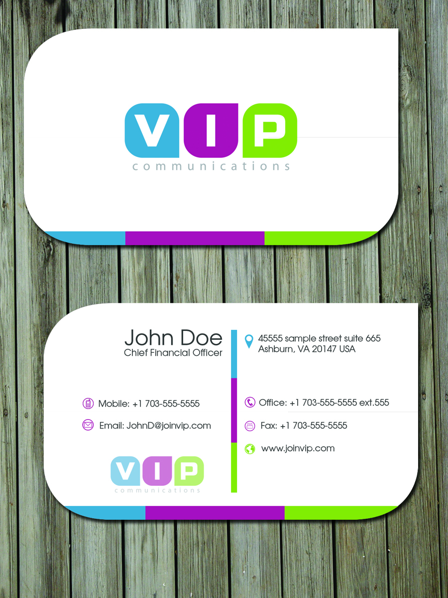 Business Card Design by junaid ahmad for VIP Communiations | Design #2115052