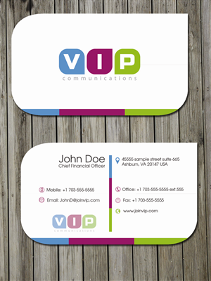 Business Card Design by junaid ahmad for VIP Communiations | Design: #2115052