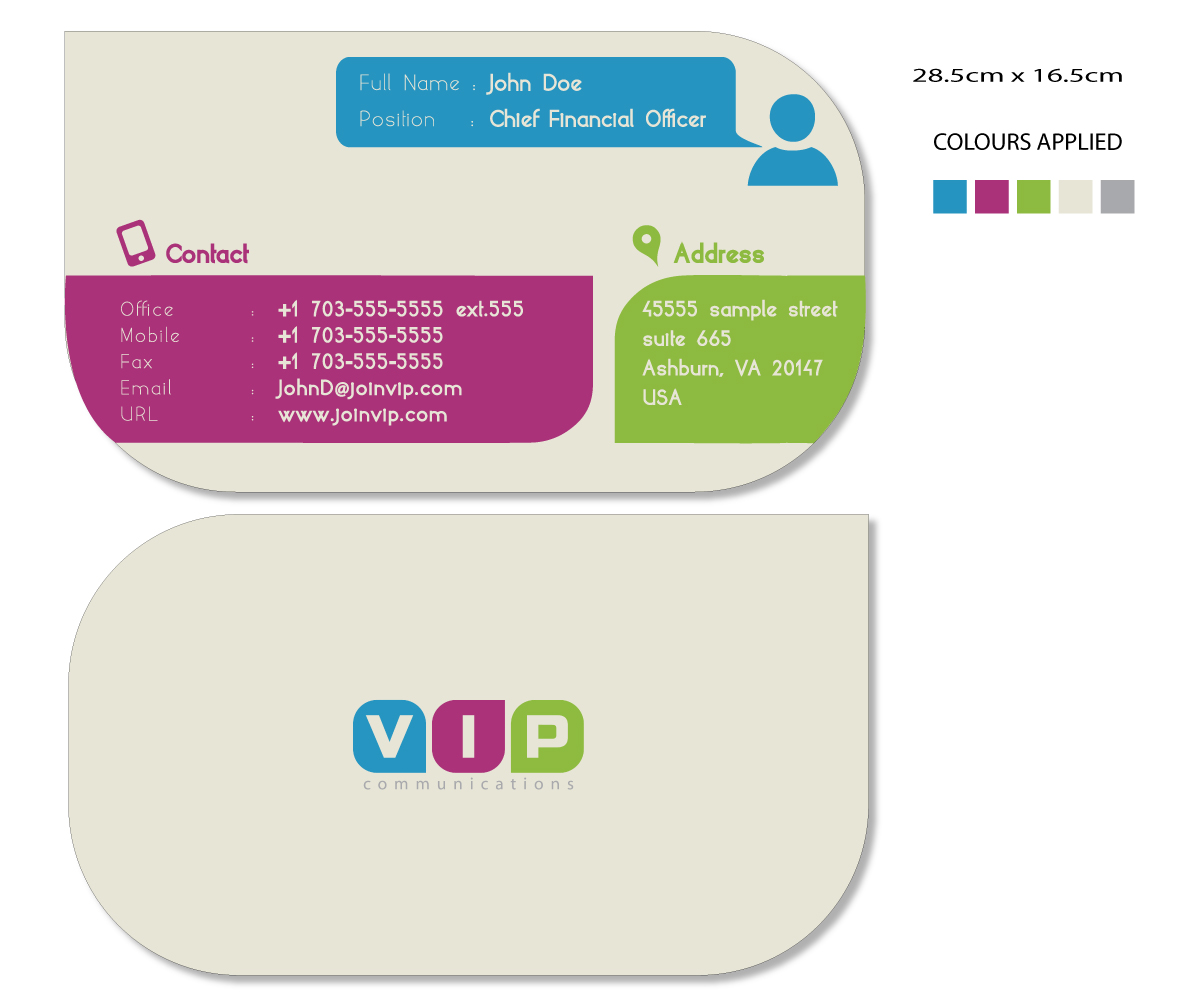 Business Card Design by Fadzli Razali for VIP Communiations | Design #2193059