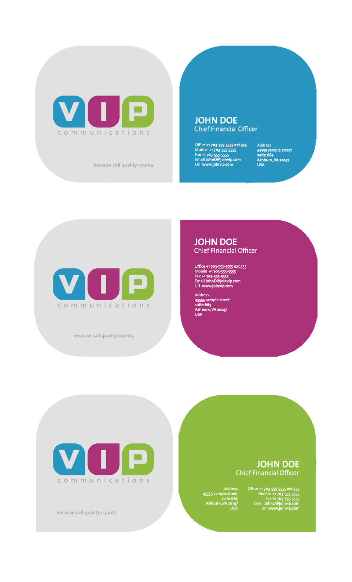 Business Card Design by Joana Enes for VIP Communiations | Design #2122437