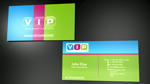 Business Card Design by Zhara_89 for VIP Communiations | Design: #2153281