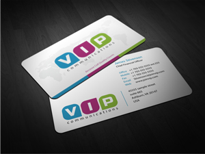 VIP Communications Business Card Competition | Diseño de Tarjeta de Presentación por Atvento Graphics