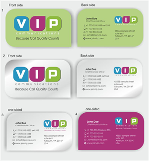 Business Card Design by IneseRo for VIP Communiations | Design #2099087