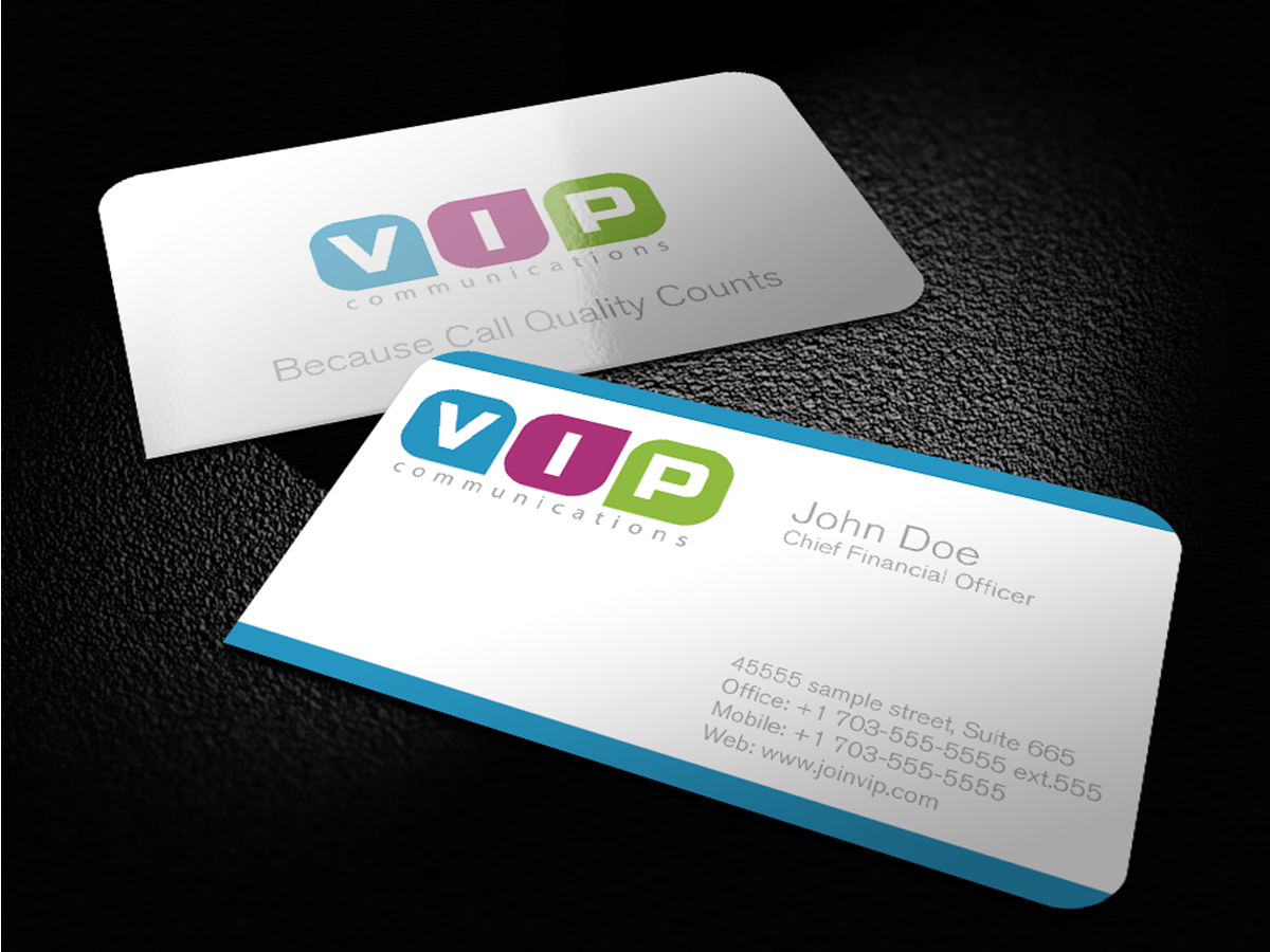 Business Card Design by Mon01 for VIP Communiations | Design #2114368