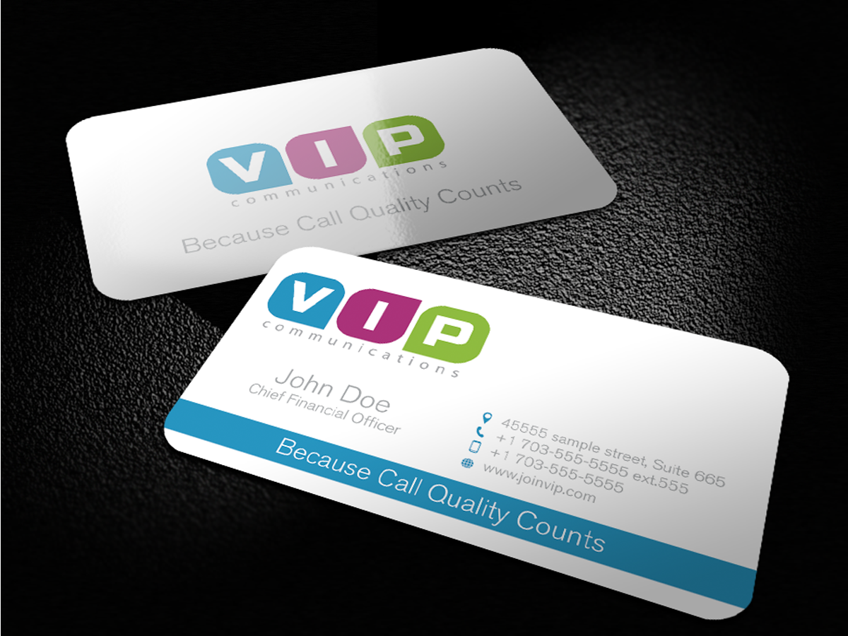 Business Card Design by Mon01 for VIP Communiations | Design #2114378
