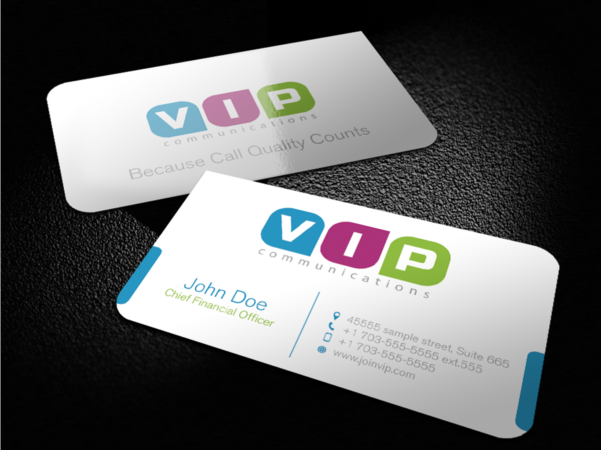 Business Card Design by Mon01 for VIP Communiations | Design #2114394