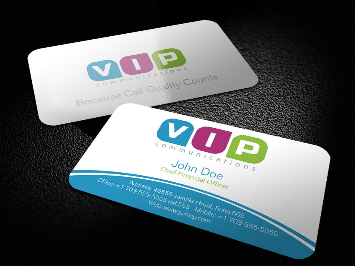 Business Card Design by Mon01 for VIP Communiations | Design #2114397