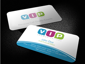 Business Card Design by Mon01 for VIP Communiations | Design: #2114397