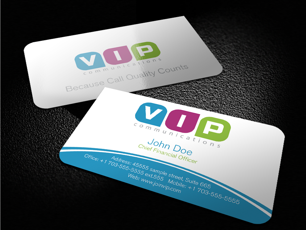 Business Card Design by Mon01 for VIP Communiations | Design #2114402