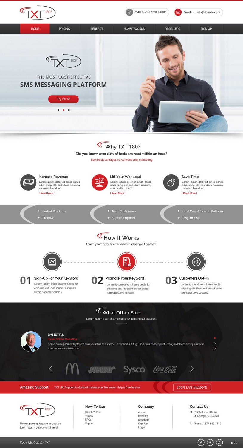 Landing Page Design by pb for this project | Design #9406339