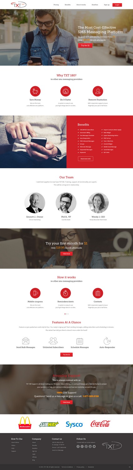 Landing Page Design by pb for this project | Design #9417447